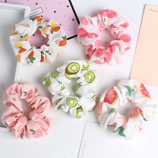 Cột tóc Scrunchies màu trơn dễ thương