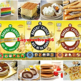 Bột mì Baker Choice số 8 - 11 - 13 – Bột mì làm bánh bông lan / Cake flour/ Bánh mì/Bánh bao/ Bánh Quy...