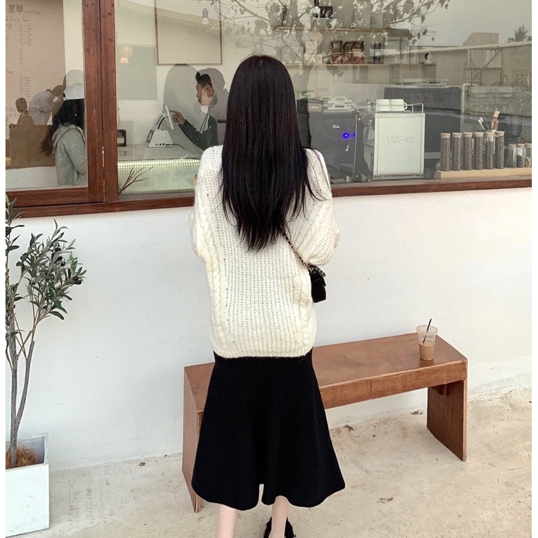 Chân váy đuôi cá dáng dài phong cách ulzzang Hàn Quốc siêu hot | BigBuy360 - bigbuy360.vn