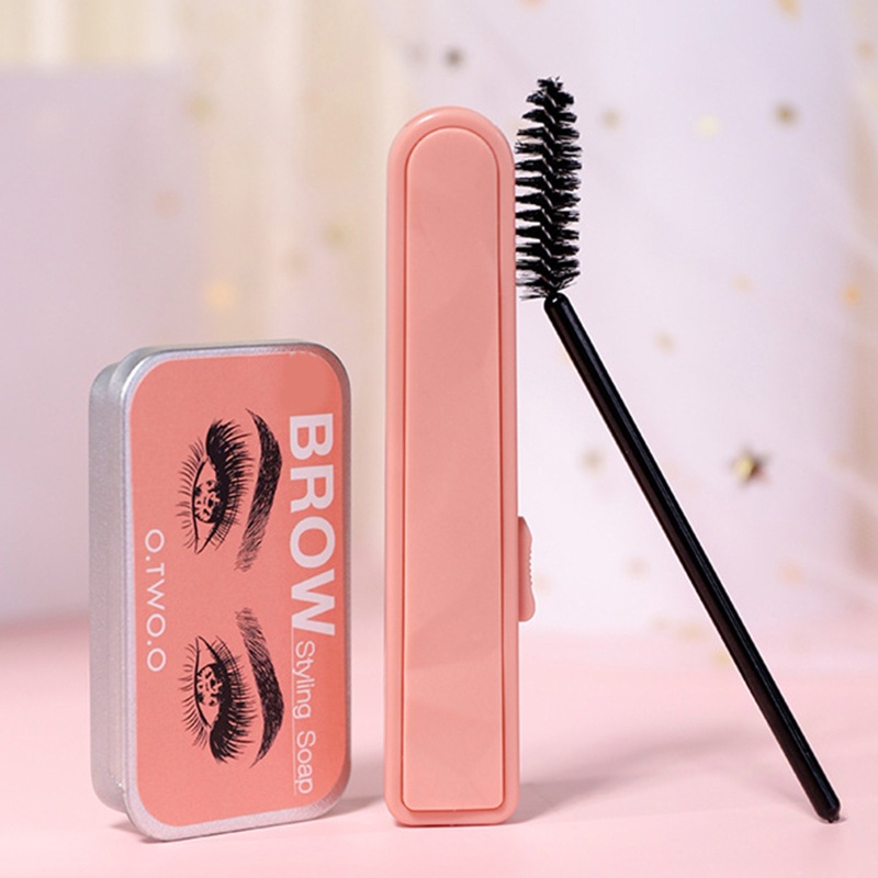 Bộ Xà Phòng Vẽ Lông Mày Kèm Cọ Trang Điểm Hàng Ngày YOUYO Girl