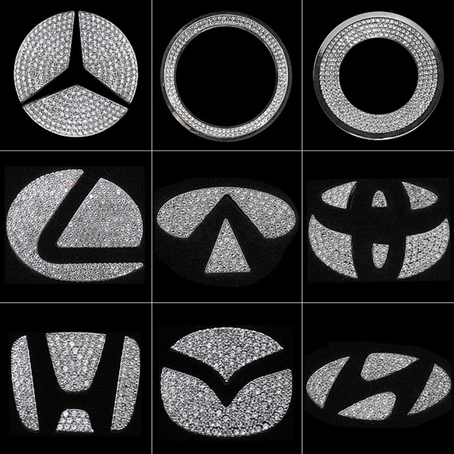 (HV10) Đá dán phủ logo các dòng xe hơi hiện đại