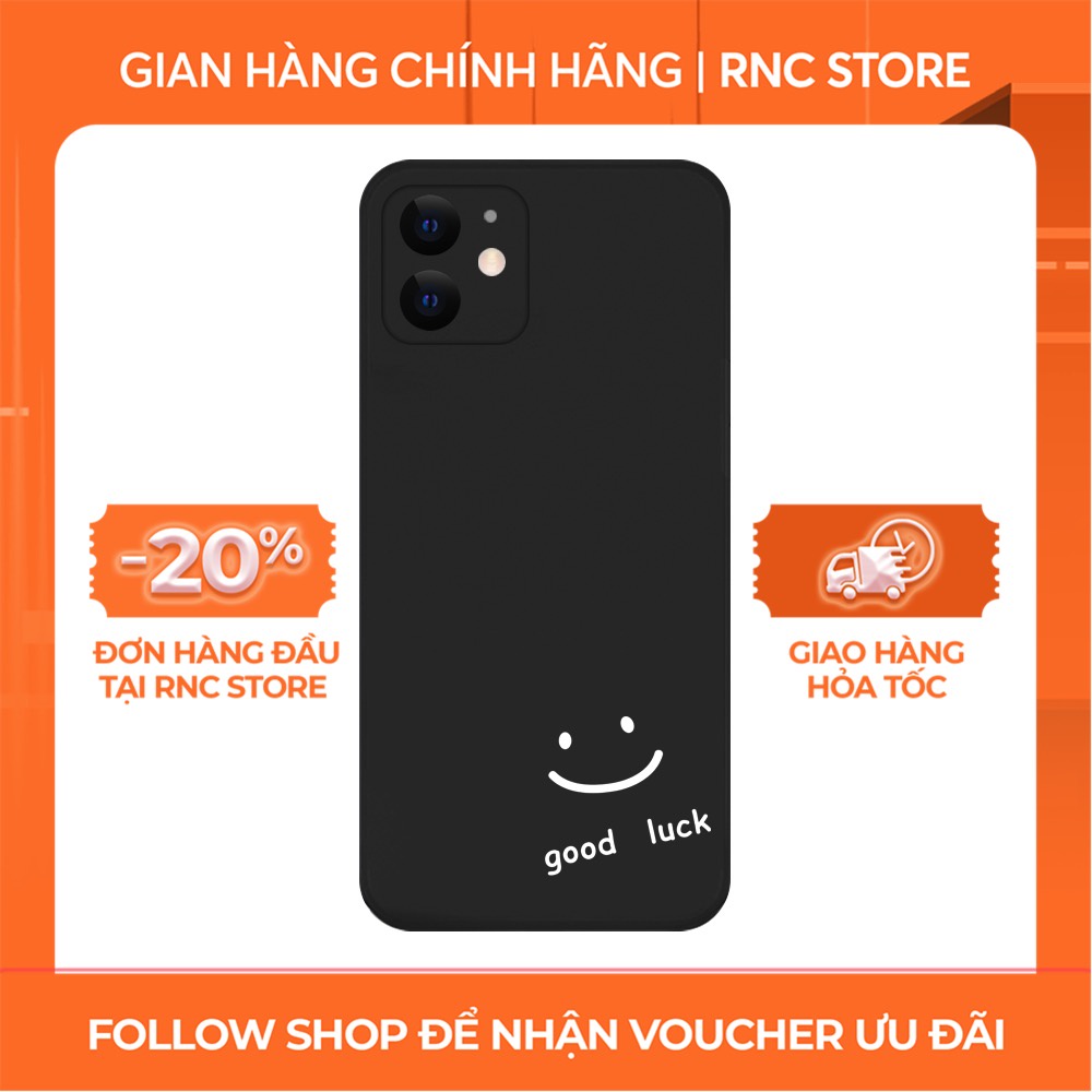 Ốp lưng Iphone 6S/6 Plus/7G/8G/X/Xs/11/12/....dẻo cạnh vuông bảo vệ camera hình Good Luck