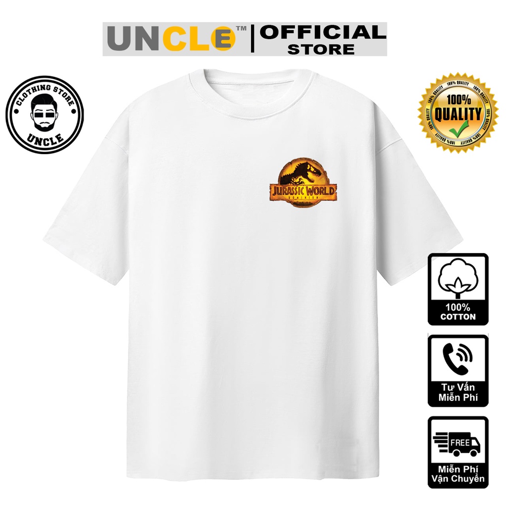 Áo thun Jurassic World Cổ Tròn Cotton - Form Đẹp Unisex 2024