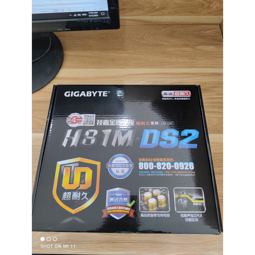Bo Mạch Chủ Mainboard GIGABYTE H81 | H61 DS2 Hàng NEW 100% - FULL VAT - Bảo hành 2 năm 