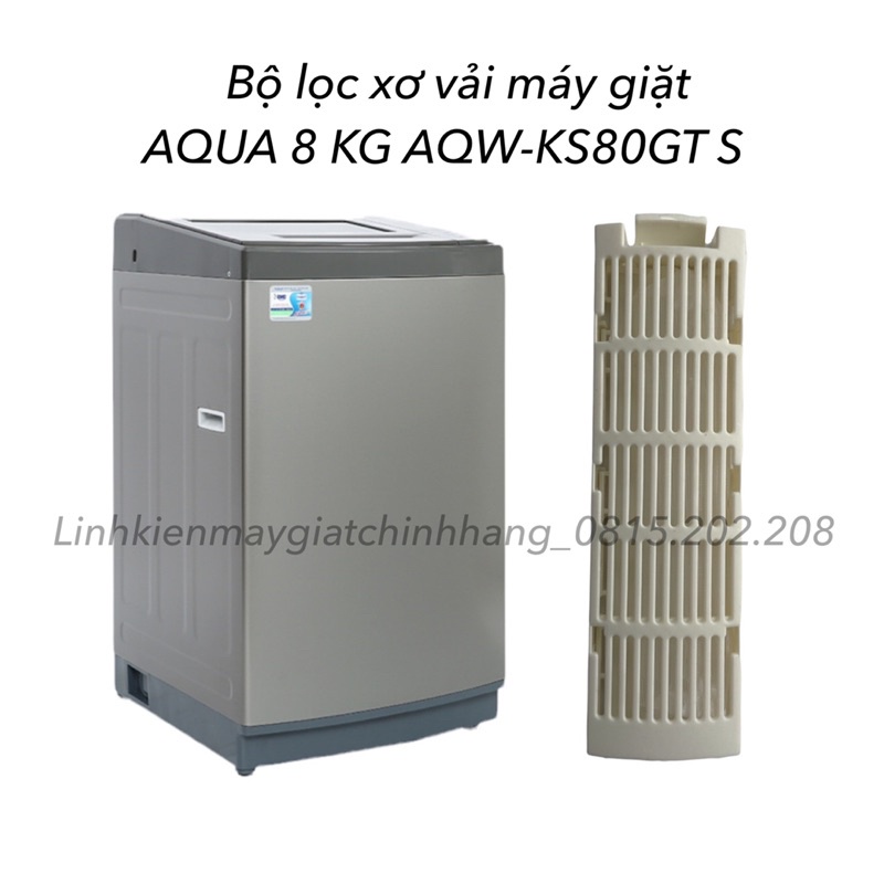 Bộ lọc xơ vải máy giặt AQUA 8kg AQW-KS80GT S chính hãng - Túi lọc máy giặt AQUA 8kg