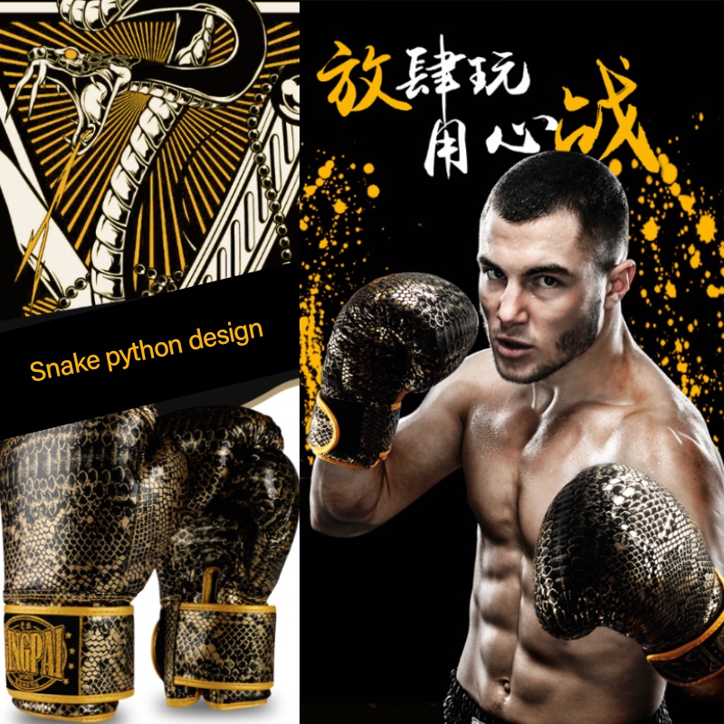 Gingpai Găng Tay Boxing Chuyên Nghiệp 8/10/12oz