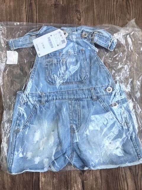 Short yếm jean bé gái Z