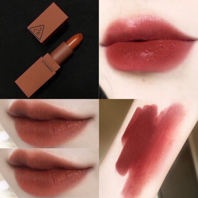 Son thỏi 3CE Mood Recipe Matte Lip Color màu 909 - Smoked Rose