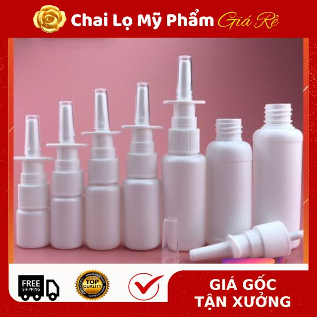 [RẺ VÔ ĐỊCH] Chai xịt mũi 10ml trong,đục đựng dung dịch xịt mũi, xoang, họng , phụ kiện du lịch