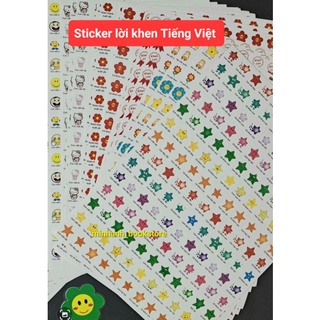 Set 15 tấm lời khen Tiếng Việt cho học sinh