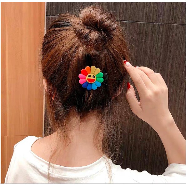 Combo 3 món cột tóc kẹp tóc hoa KAIKAIKIKI
