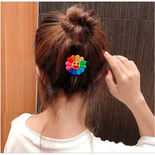 Combo 3 món cột tóc kẹp tóc hoa KAIKAIKIKI ( H3D05 )