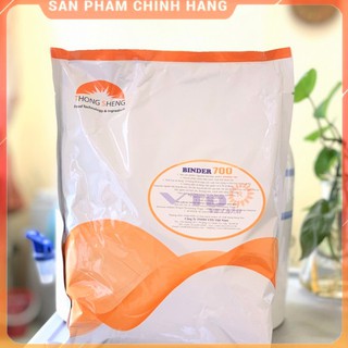 Phụ gia làm chả lụa, xúc xích Binder 700 Gói 1kg - Tạo độ dẻo dai cho chả lụa, xúc xích, chả cá