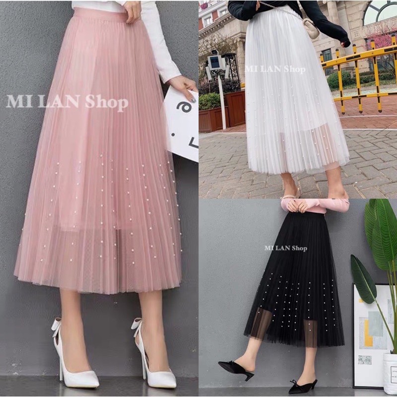 Chân váy tutu công chúa đính ngọc 2 kiểu nhiều màu | BigBuy360 - bigbuy360.vn