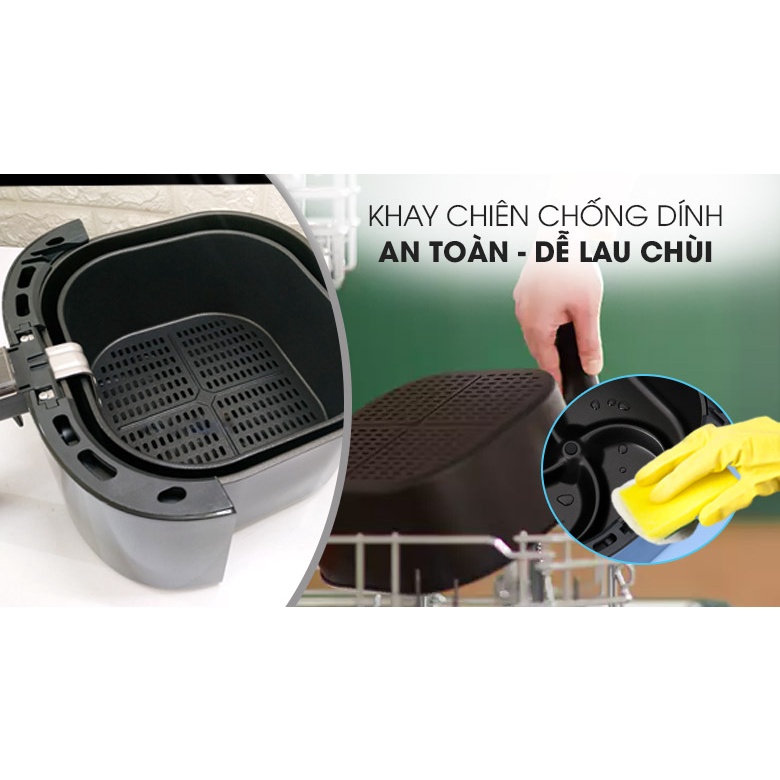 Nồi chiên không dầu Philips HD9252/90 Dung tích 4.1L  - Hàng chính hãng