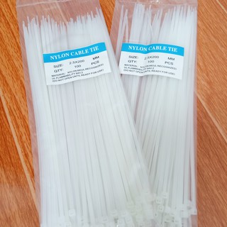 Túi 100 Dây Thít, Dây Rút, Lạt Nhựa