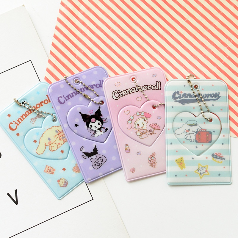 SANRIO Túi Đựng Thẻ Họa Tiết Hoạt Hình Dễ Thương Xinh Xắn