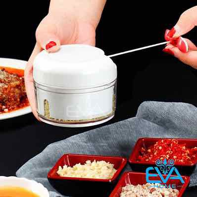 Dụng Cụ Xay Tỏi Ớt bằng tay, rút dây - oanh shop