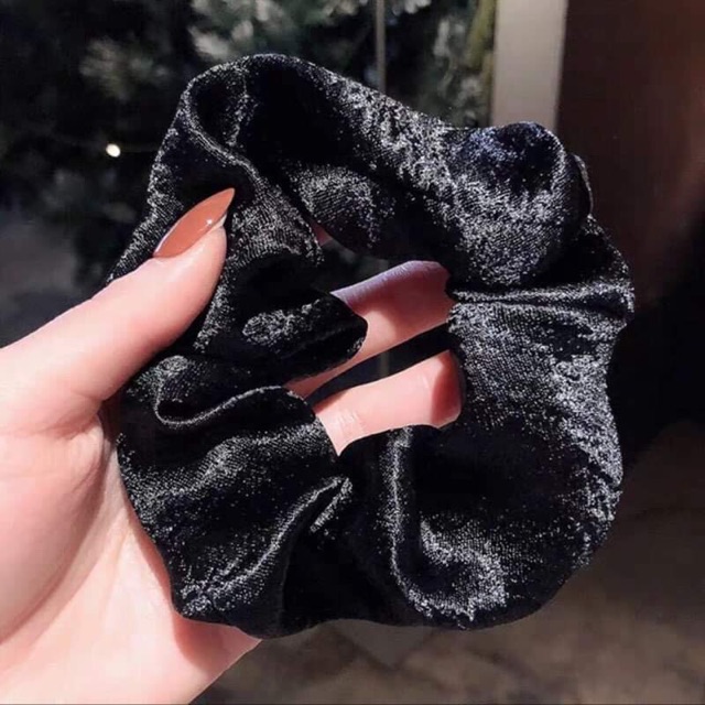 🥥Chun cột tóc lụa satin bóng scrunchies lụa