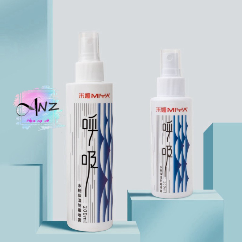 Xịt bảo quản màu giữ ẩm MIYA, chống móc màu thạch Himi - Họa cụ anz