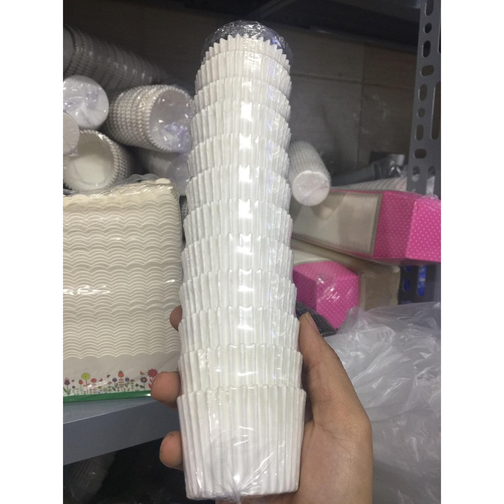 Cúp giấy nến trắng 12cm
