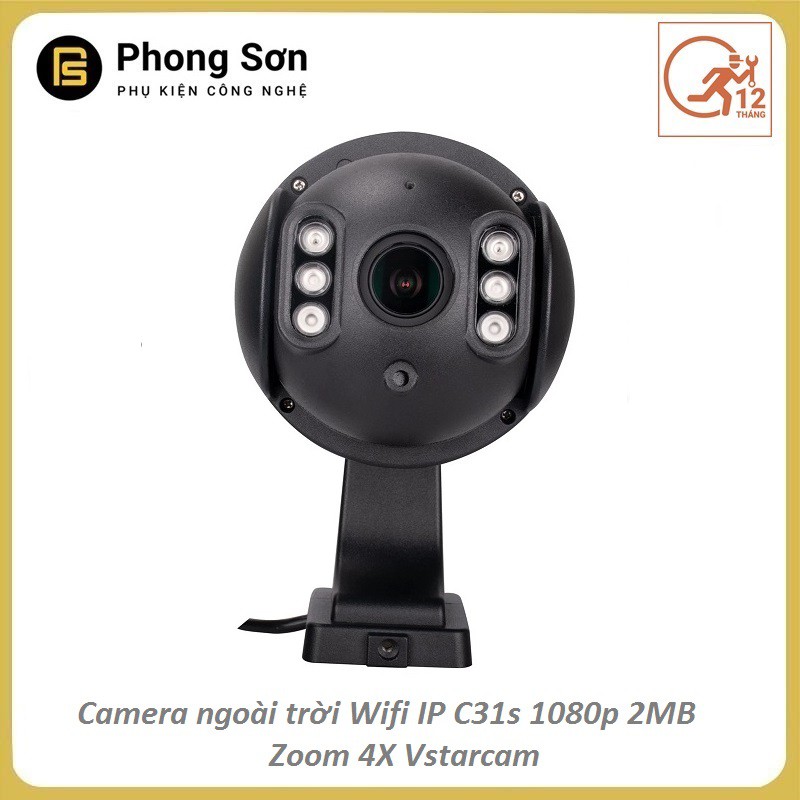 Camera giám sát Wifi IP ngoài trời C31S 1080p - 2MB zoom 4X Vstarcam - Có ghi âm thanh