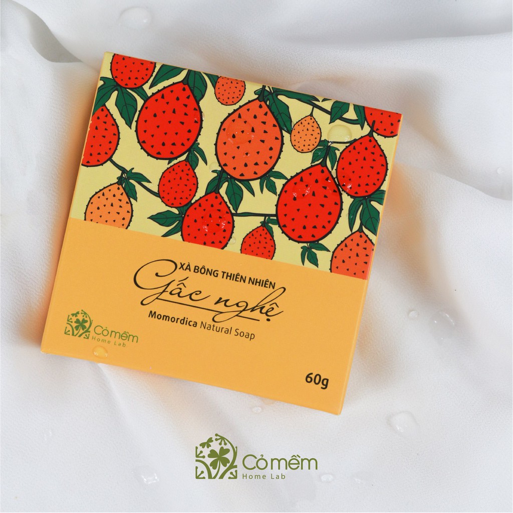 [Mã FMCGMALL -8% đơn 250K] Xà bông Rửa Mặt Thiên Nhiên Gấc Nghệ Giảm Thâm Mụn Làm Sáng Da Cỏ Mềm 60gr | BigBuy360 - bigbuy360.vn