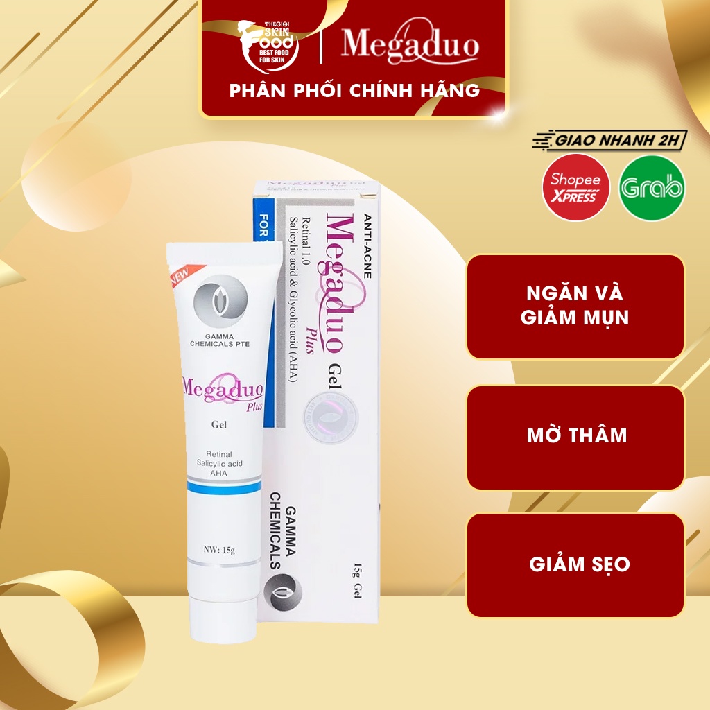 Gel Dưỡng Giảm Mụn, Làm Mờ Thâm Mụn Megaduo Anti-Acne Gel 15g