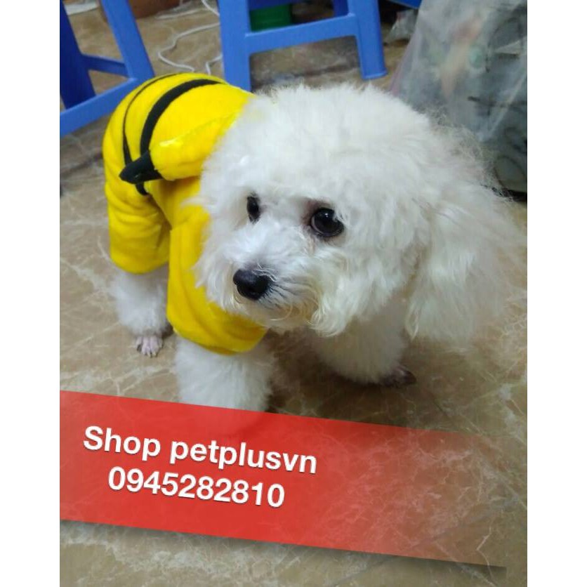 Quần Áo chó mèo Cosplay hình pikachu