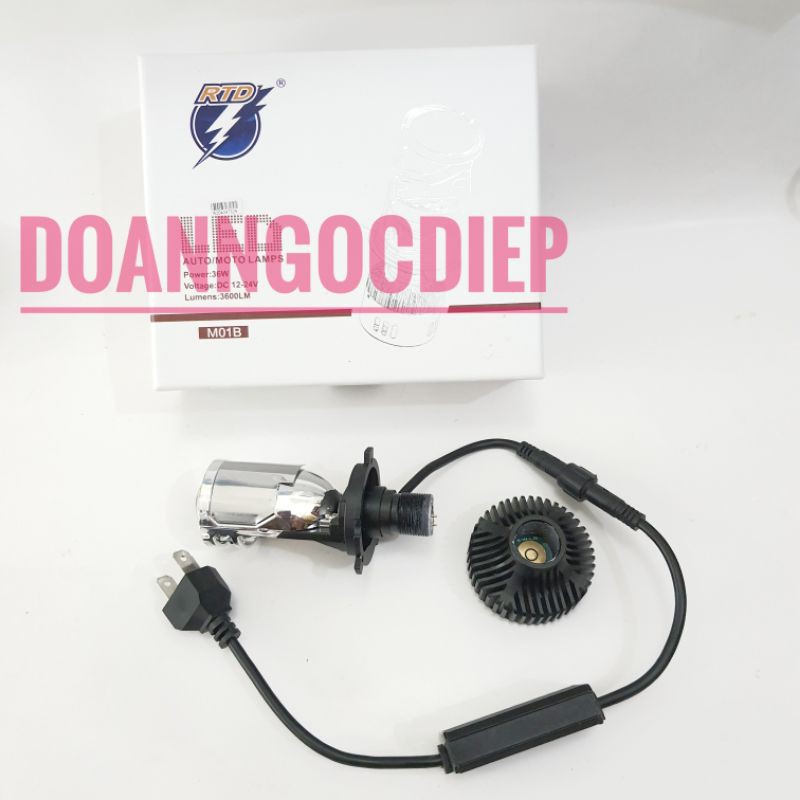 [HOT] Đèn bi cầu led mini chân H4 RTD M01b bản nâng cấp đặc biệt. giá 1 bóng