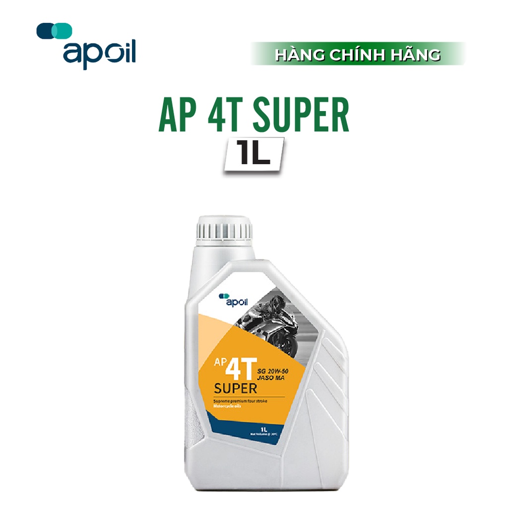 Dầu Nhớt xe số AP OIL - AP 4T Super SG 20W-50_Dung tích 0.8L và 1L