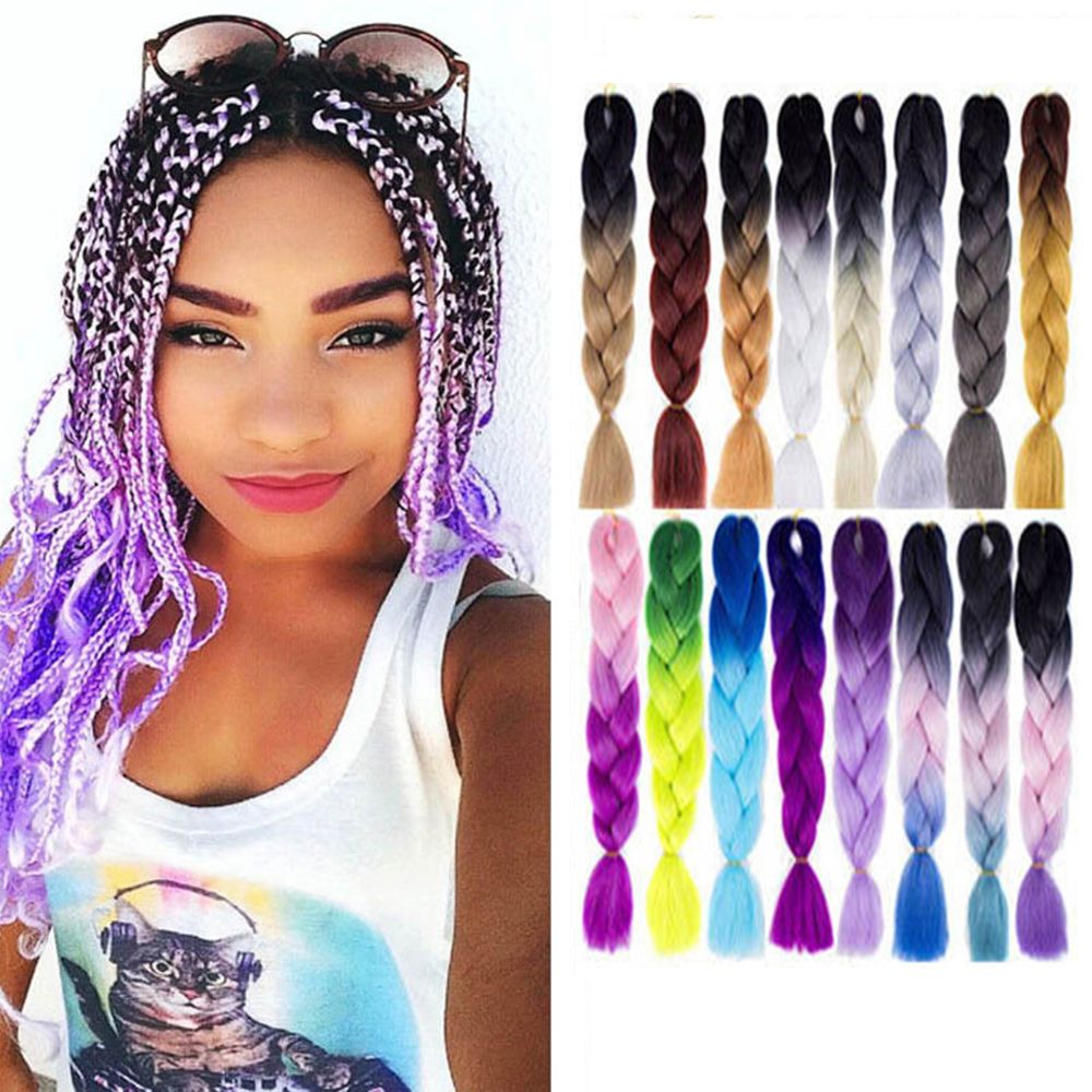 MKEB Tóc giả thắt bím phong cách châu phi