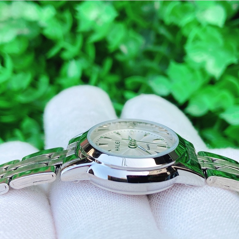 Đồng hồ nữ Halei 348m dây vàng mặt nhỏ chính hãng chống nước