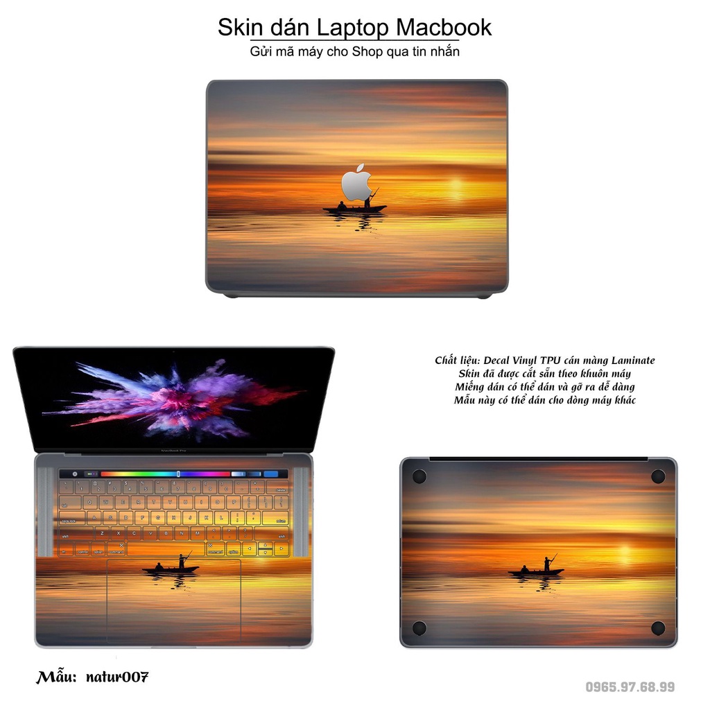 Skin dán Macbook mẫu thiên nhiên (đã cắt sẵn, inbox mã máy cho shop)