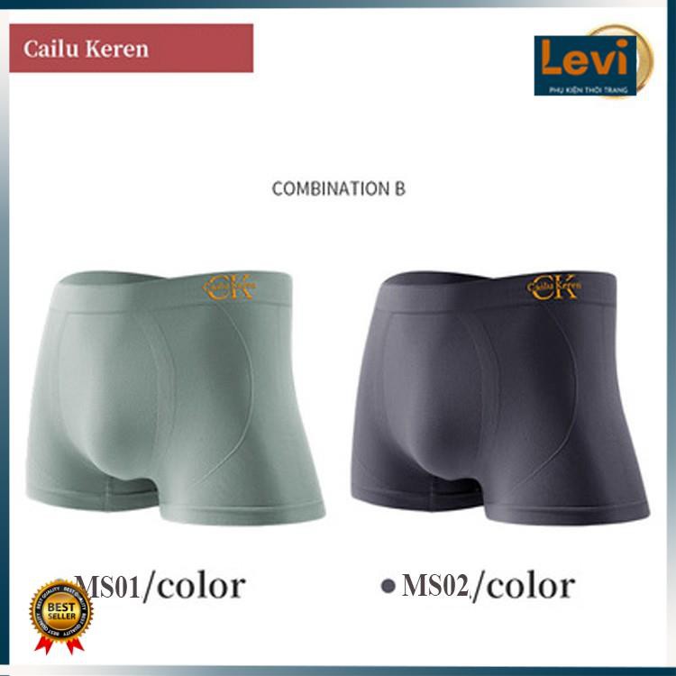 Quần Lót Nam CK Free Size 🍌HỘP 2 QUẦN🍌Quần boxer nam thế hệ mới, co giãn 4D tuyệt đối, Hàng Chính Hãng LEVI