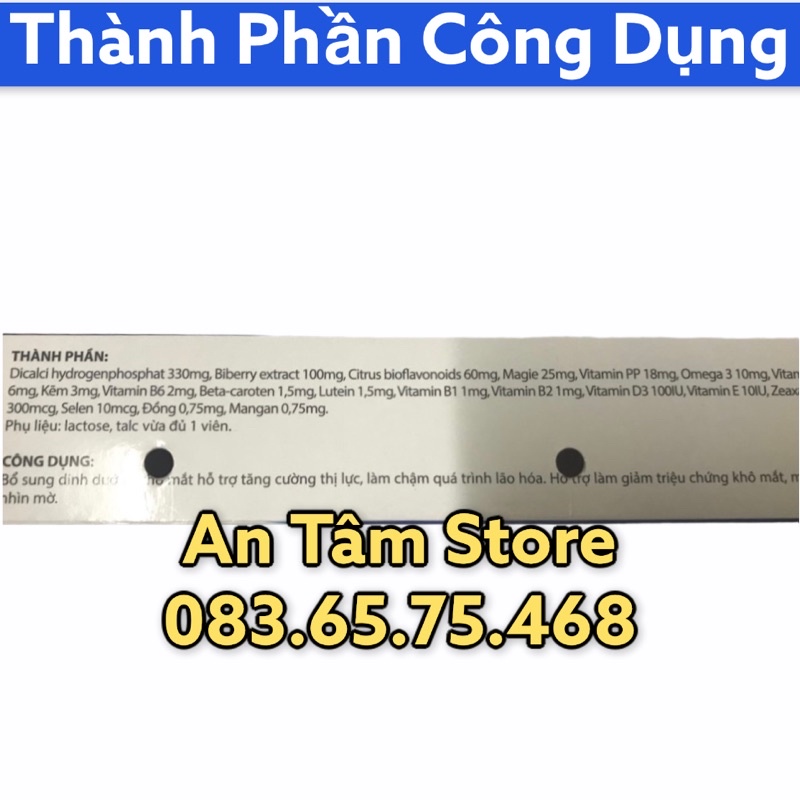 Viên uống bổ mắt Lutidin Ultra  Bổ sung dinh dưỡng cho mắt