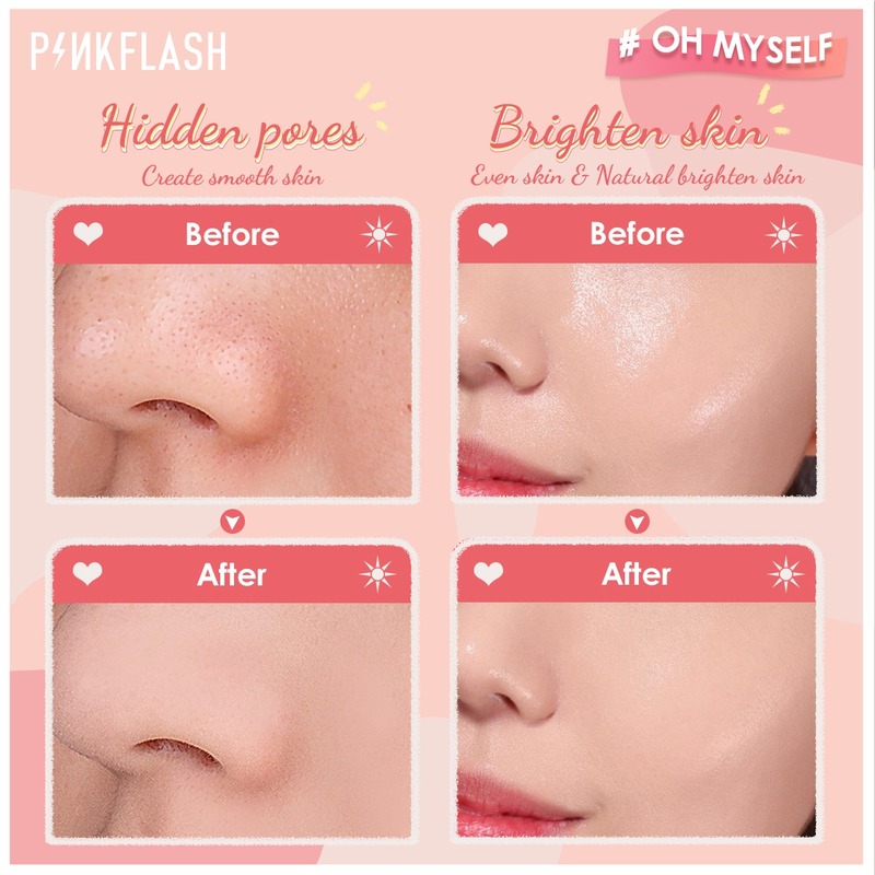 [Hàng mới về] Phấn phủ PINKFLASH #OhMySelf 3 tông màu cố định lớp trang điểm hiệu quả | BigBuy360 - bigbuy360.vn