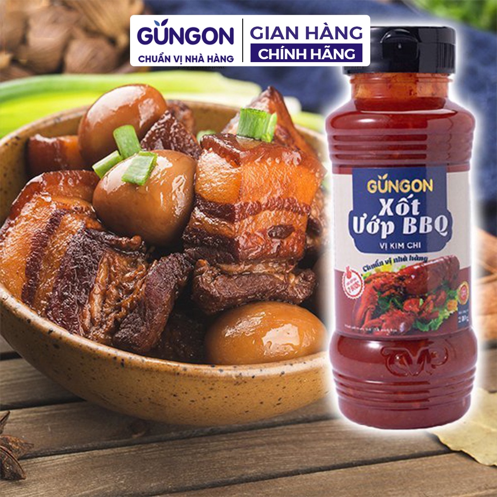 Xốt ướp BBQ vị kim chi GUNGON gia vị sốt chấm đồ nướng hải sản đậm đà 240gr