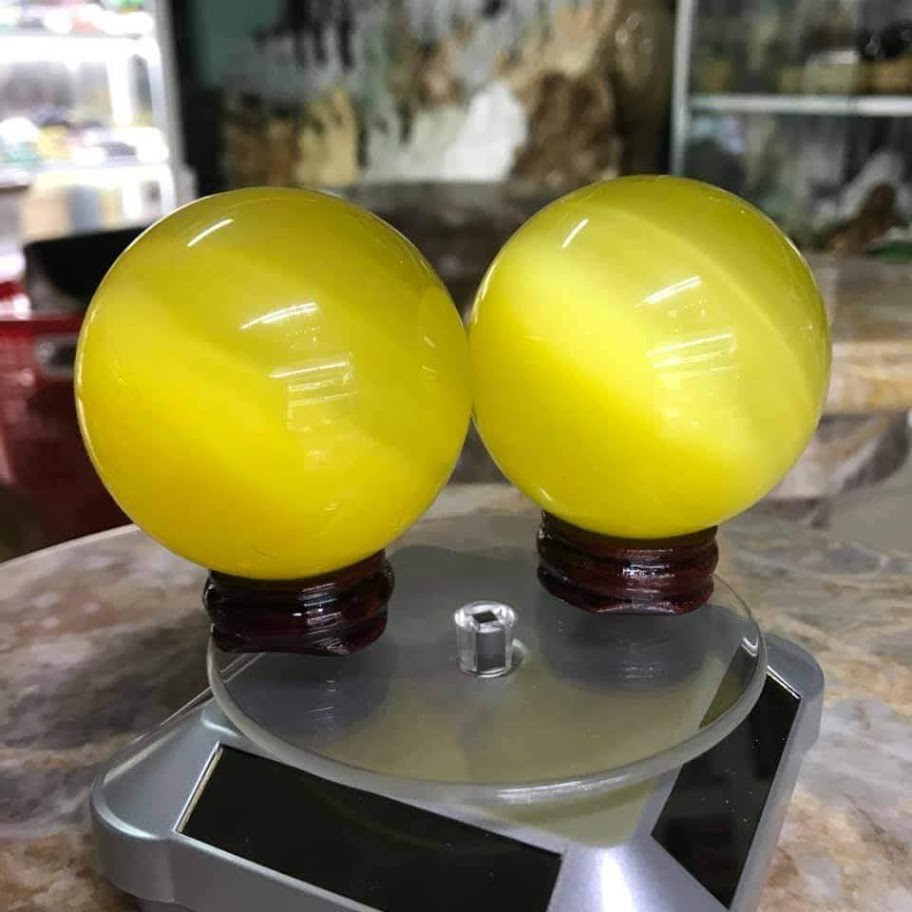 Cầu Phong Thủy Đá Mắt Mèo  5cm | BigBuy360 - bigbuy360.vn