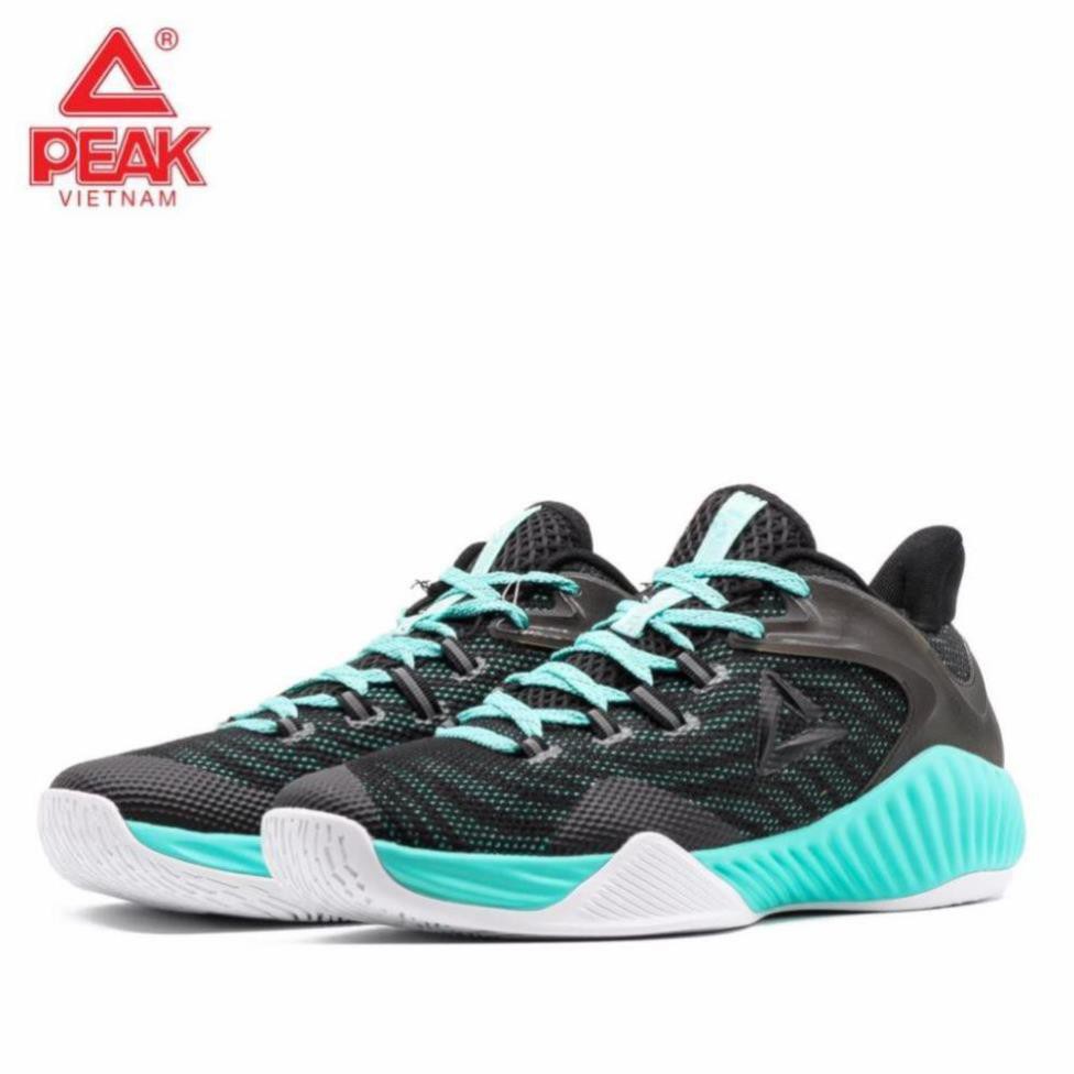 Xả Chính Hãng Giày bóng rổ PEAK Basketball Ultra Light STA E92041A – Đen Xanh BH 2 Năm 2020 " x '\