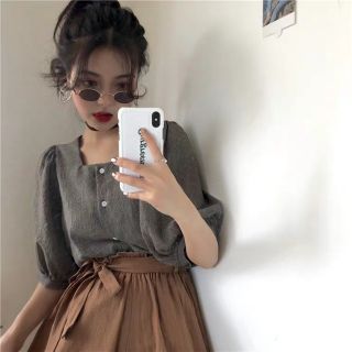 [ Ord ] Áo cổ vuông ullzang + quần