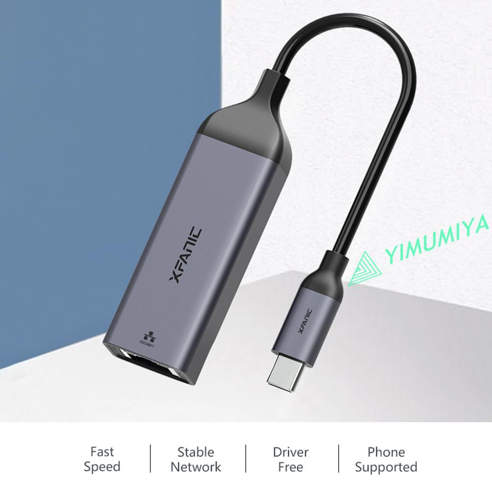 Bộ Chuyển Đổi Mạng Lan Xfanic Usb-C Sang Rj45 1000mbps Cho Laptop