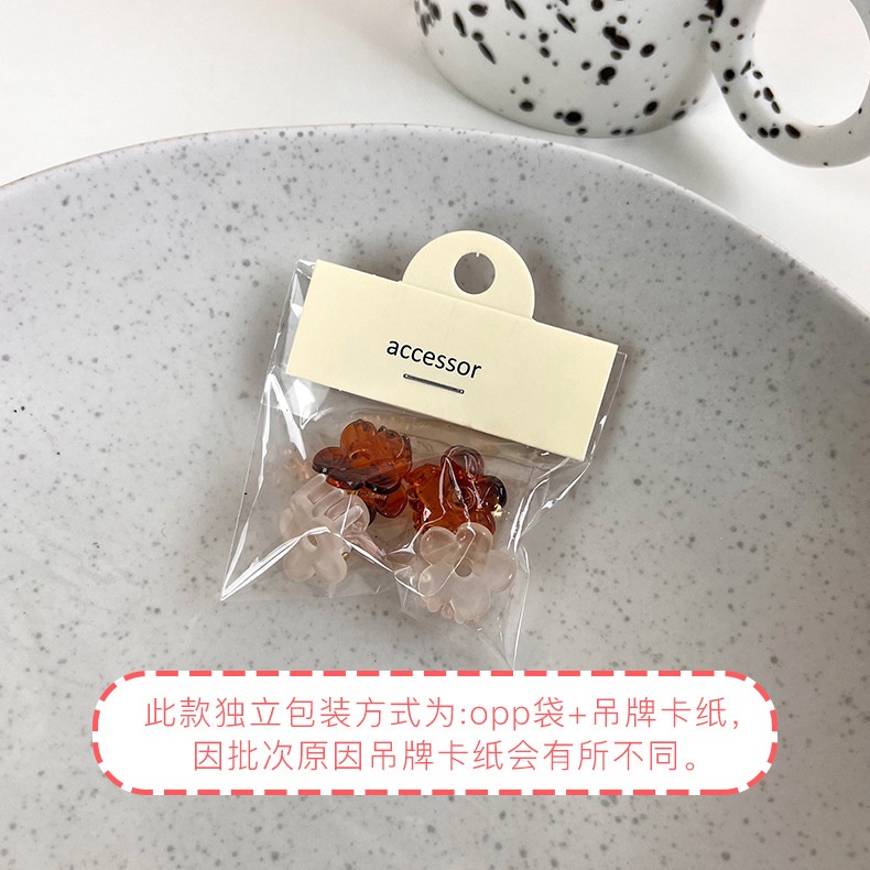 Kẹp Tóc Trong Suốt Hình Hoa Mini Phong Cách Hàn Quốc 51912
