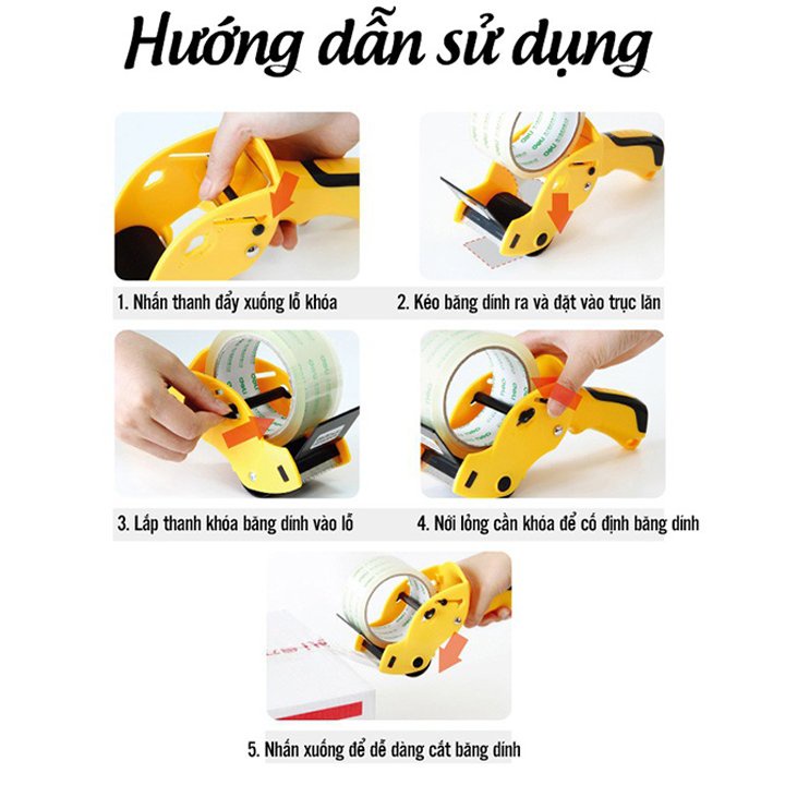 Dụng Cụ Cắt Băng Keo Chuyên Dụng. Dao Cắt Băng Dính Lớn Cầm Tay