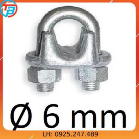 Cóc khóa dây cáp Phi [ 6mm ] CÁP THÉP Thái Bình VinàN