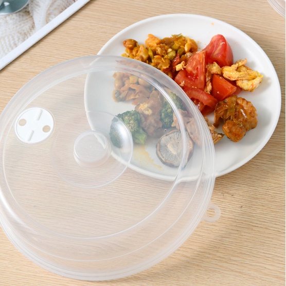 Vỏ bọc lò vi sóng hình tròn trong suốt chống dầu bằng nhựa thông dụng