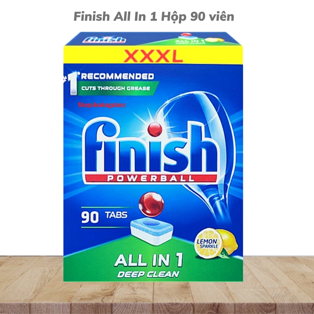 Viên rửa bát Finish All in 1 hộp 90 viên