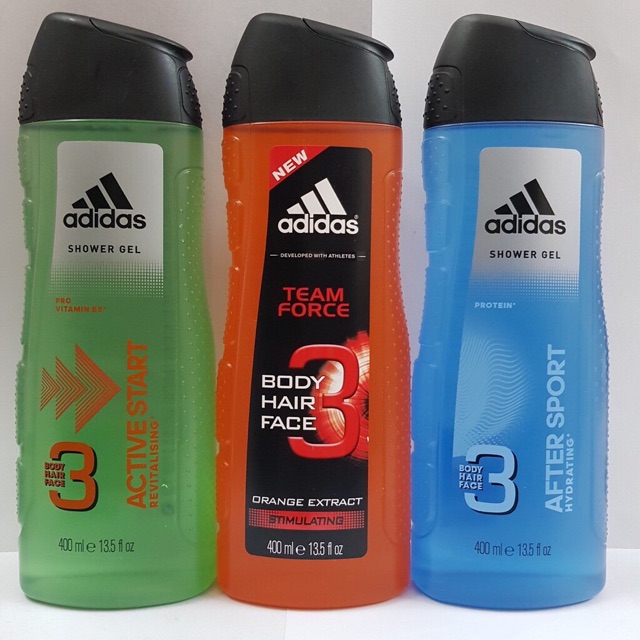 DẦU GỘI SỮA TẮM SỮA RỬA MẶT 3 IN 1 ADIDAS 400ML FRANCE PHÁP