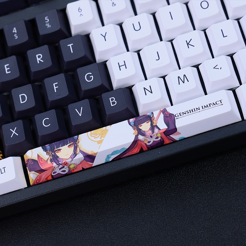 Genshin Impact Yun Jin theme keycaps cherry profile PBT Dye-thăng hoa bàn phím cơ học keycaps Anime keycaps 108 phím