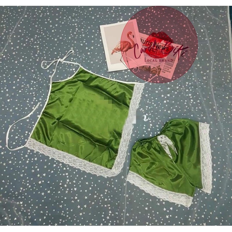 Đồ Ngủ Sexy Nữ 💋Set Đồ Bộ Yếm Phối Ren Sexy Nữ Siêu Gợi Cảm size S 45kg | BigBuy360 - bigbuy360.vn